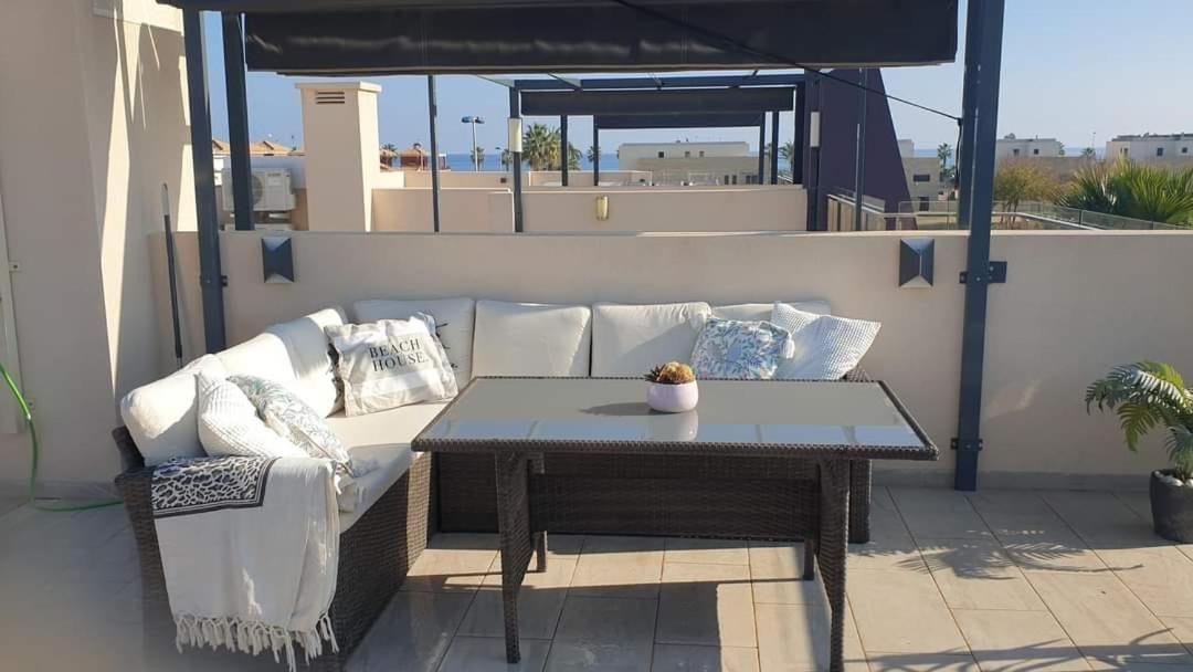 Higuericas Costa 222 Haerlig Takterrass Med Havsutsikt - Pool Och 250M Till Stranden Torre de la Horadada Dış mekan fotoğraf